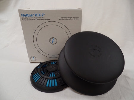 Flettner Ventilator TCX-2  Round Base, BLACK