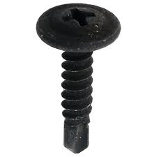 Sheet Metal Screw, #10 X 1, PH Self Drilling, Black Oxide Coating