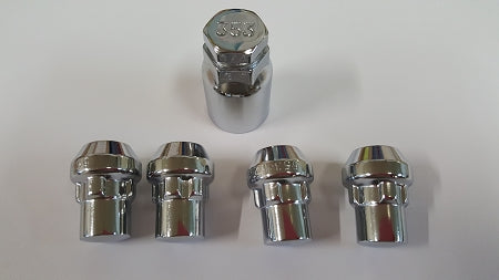 Wheel Locks and Key, side view